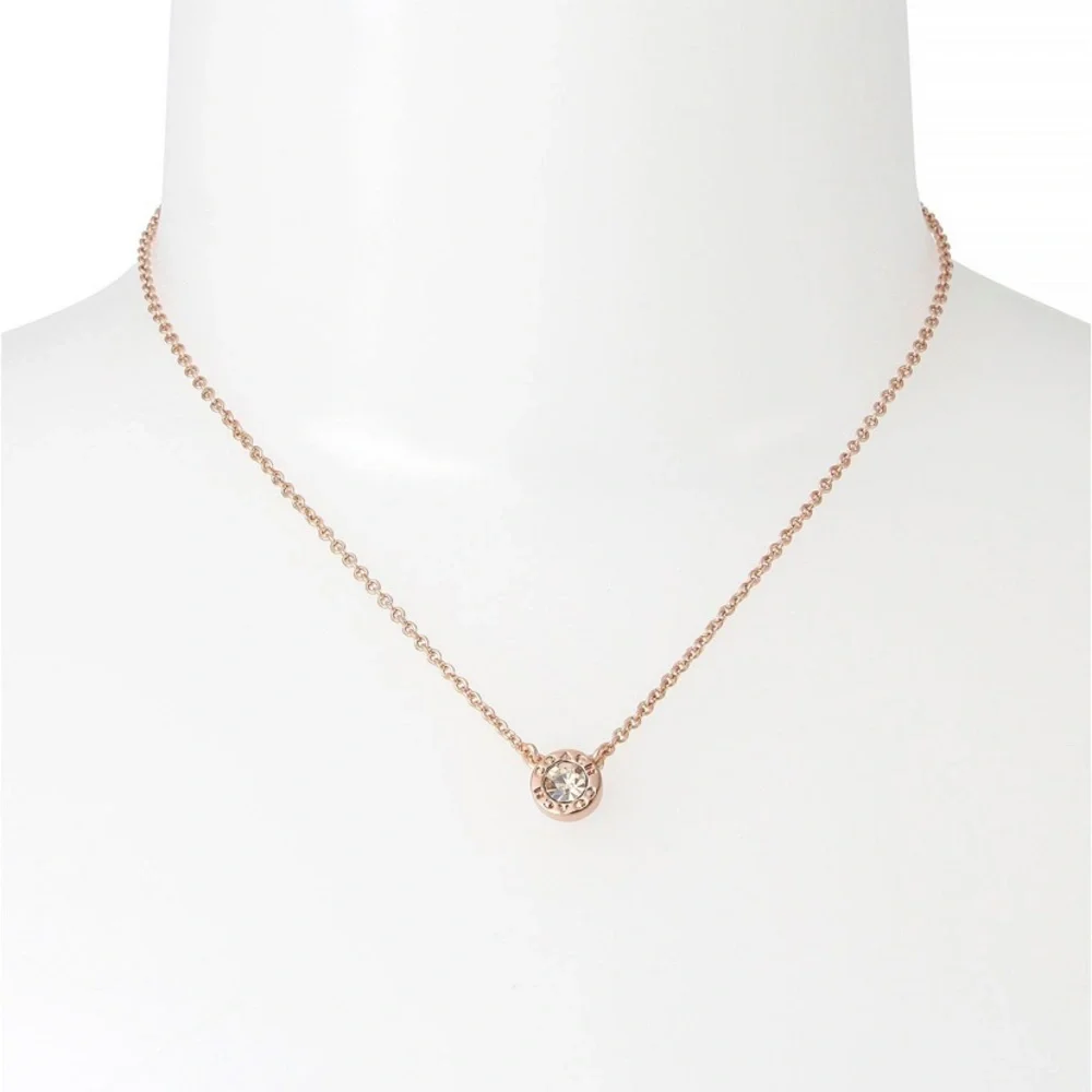 NEW IN BAG: Coach | Open Circle Necklace and Tea Rose Stud Set - Picture 3 of 7